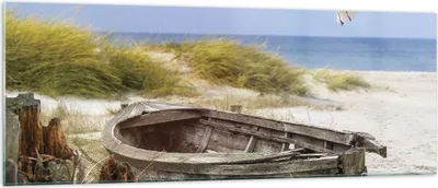 Produktbild von Bilder auf glas - Einteilig - Strand Möwen £ódŸ - 140x50cm - Glasbilder - Wandbilder - Bilder - zum Aufhängen bereit - Wanddekoration aus Glas - Glas Bilder - Wandbild auf Glas - GAB140x50-4170