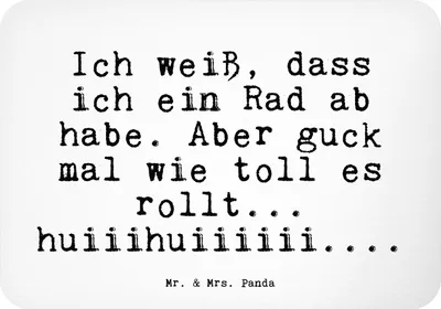 Produktbild von Mr. & Mrs. Panda Kühlschrankmagnet Ich weiß, dass ich... - Weiß - Geschenk, haftmagnet, Spruch Sprüche Weisheiten Zitate Lustig Weisheit Worte, Notizhalter, Freundin