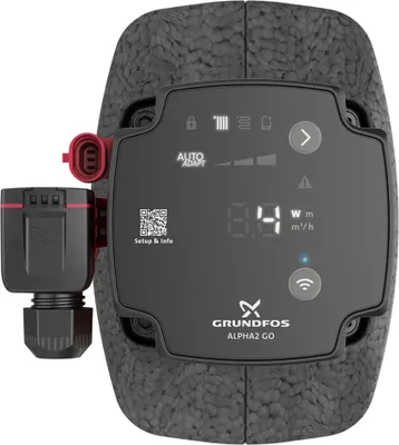 Image de Pompe de circulation à haut rendement Grundfos, ALPHA2 GO, 25-60, 130, 220-240 V, 9 H DF0, 1 pièce.