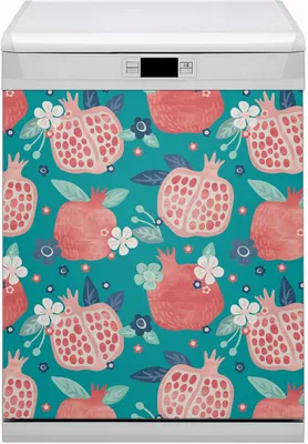 Produktbild von Magnet Folie für Geschirrspüler Küche Magnetmatte 60x80 cm  Dekor Geschirrspüle  - Posegranat