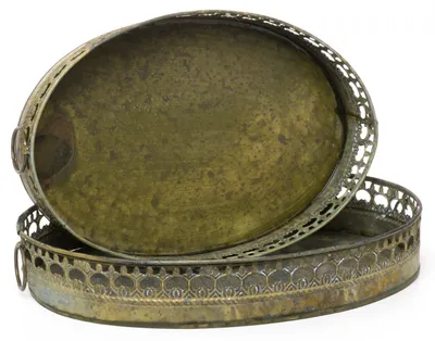 Produktbild von IO-7-GR 2er Set Tabletts oval grün