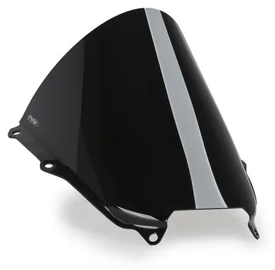 Zdjęcie produktu dla Wiatroszytna Puig R-Racer, wymiary 300 x 330 mm, z certyfikatem ABE, przeznaczona do motocykli BMW M1000RR, rocznik 2025-2026