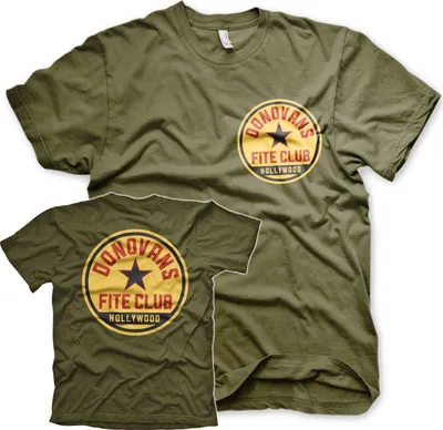 Produktbild von Donovans Fite Club T-Shirt - Medium - Olive