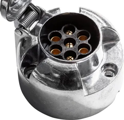 Produktbild von KAMAR 7-polige Steckdose für Anhängerkupplung, Metall