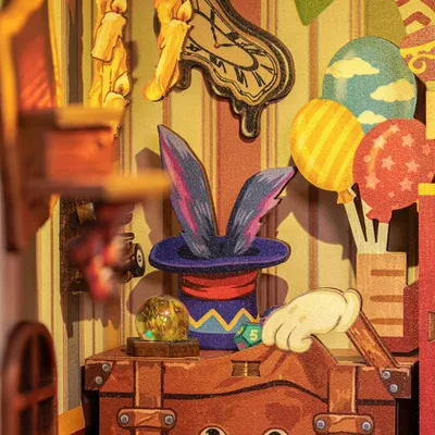 Produktbild von Amazing Toys Store DIY Book Nook – Miniaturhaus 3D-Puzzle mit LED-Beleuchtung
