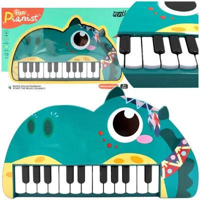 Produktbild von For Fun Dinosaurier Spielzeugklavier Lernspielzeug mit Melodien