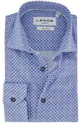 Produktbild von Hemd Ledub Modern Fit blau geprint