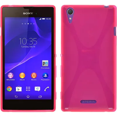 Produktbild von PhoneNatic Case kompatibel mit Sony Xperia Style - pink Silikon Hülle X-Style + 2 Schutzfolien