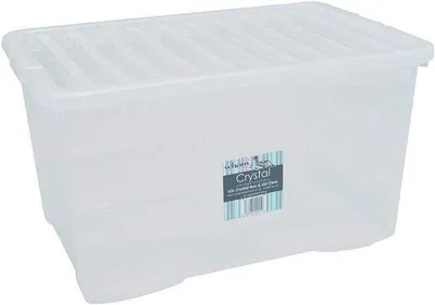 Produktbild von Famanu Aufbewahrungsbox 60 Liter mit Deckel - 60 x 40 x 33 cm