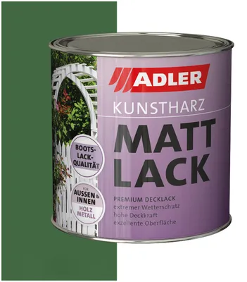 Produktbild von ADLER Kunstharz Glanzlack - RAL6002 Laubgrün 750 ml - glänzend