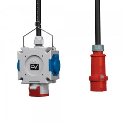 Obrázek produktu pro Energetický rozdělovač mDV 1x16A/5P 2x230V s 1,5m kabelem Doktorvolt 2718
