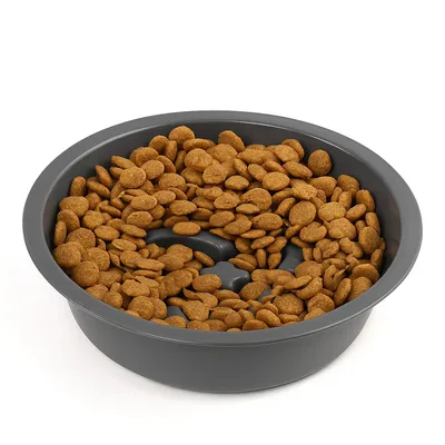 Produktbild von Futternapf Adjustable Elevated Dog Bowls Raised Dog Bowl 5 Heights, Edelstahl, 2-in-1 Auslaufsicherer Wassernapf und Edelstahl-Futternapf