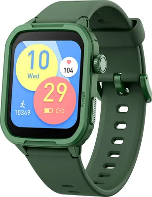 Produktbild von Intelligente Kinderuhr mit Puzzle-Spielen 1,54'' Touchscreen Mehrere Sportmodi 150+ Zifferblätter Musikspieler Grün