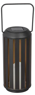 Produktbild von Dehner Solar-Laterne Tilda, Gartenleuchte mit warmweißem Licht, Ø 10 cm, Höhe 20 cm, IP44, Metall / Kunststoff, schwarz