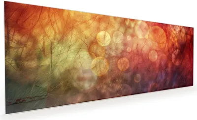 Produktbild von Küchenrückwand Spritzschutz Glas mit Motiv Abstrakte Kreise 40 x 40 cm