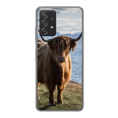 Produktbild von MuchoWow® Handyhülle Schutzhülle Hülle für Samsung Galaxy A53 5G Schottische Highlander - Bergen - Meer Silikon Softcase Handy Hülle - Schutzabdeckung