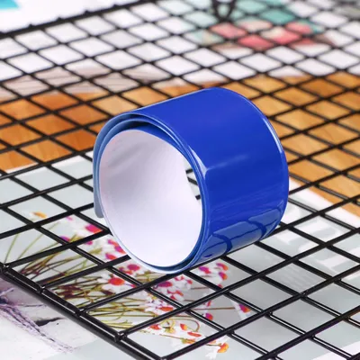 Produktbild von 4X Reflektor, Klickband, reflektierendes Band, Rundumreflektor für Fahrräder, Band, Band (blau)