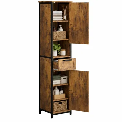 Image de Armoire haute et étroite (169 cm) de style loft