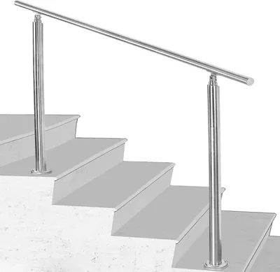Produktbild von Bettizia Geländer Edelstahl Handlauf TreppengeländerInnen&Außen Balkongeländer Treppenhaus Brüstung 180cm 0 Querstäbe