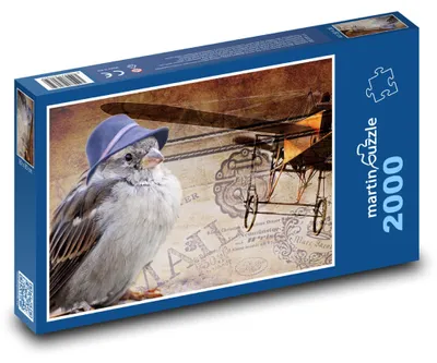 Obrázek produktu pro martinpuzzle - Puzzle 2000 - Vrabec - pták, odletět