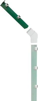 Produktbild von Übersteigpfosten für Pfosten P - Ausführung: grün beschichtet, Länge: 68,5 cm