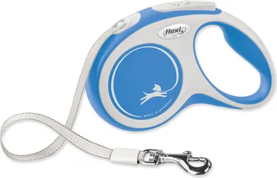 Obrázek produktu pro Flexi 4000498043530, Pes, Zatahovací vodítko, Modrá, Bílá, Páskové, 15 kg, Obrázek