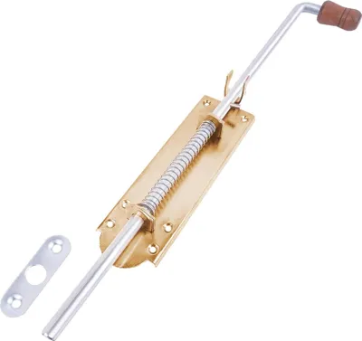 Produktbild von BAUSTER® Türriegel 600mmBolzenriegel Riegel Riegelschloss Verzinkt Schrauben Schlossriegel Federriegel Wetterfest Holzgriff Stallriegel Für gartentor
