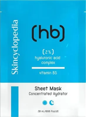 Obrázok produktu pre SKINCYCLOPEDIA Pleťová maska s kyselinou hyalurónovou a vitamínom B5, 20 ml