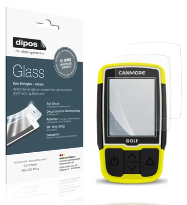 Image de 2x Protection écran pour Canmore HG-200 Plus mat Verre souple Film Protecteur 9H dipos