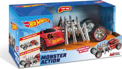 Produktbild von MONDO Hot Wheels: Monster Action - Street Creeper, Auto, Monster Action, 3 Jahr(e), AAA, Metall, Kunststoff, Mehrfarbig