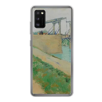 Produktbild von MuchoWow® Handyhülle Schutzhülle Hülle für Samsung Galaxy A41 Die Brücke von Langlois - Vincent van Gogh Silikon Softcase Handy Hülle - Mobiltelefon