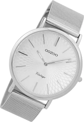 Image de Oozoo Femmes Montre bracelet en acier inoxydable Vintage Series argenté analogique à quartz UOC9340