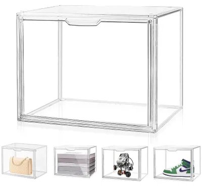 Imagen del producto de Caja expositora transparente: vitrina de acrílico para colecciones y figuras en miniatura