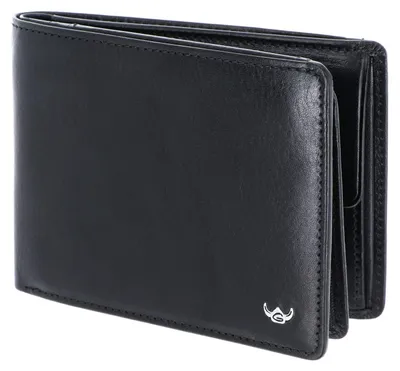 Productafbeelding van Golden Head Leer portemonnee Colorado RFID Protect Scheintasche mit Geheimfach 1159 Schwarz zwart