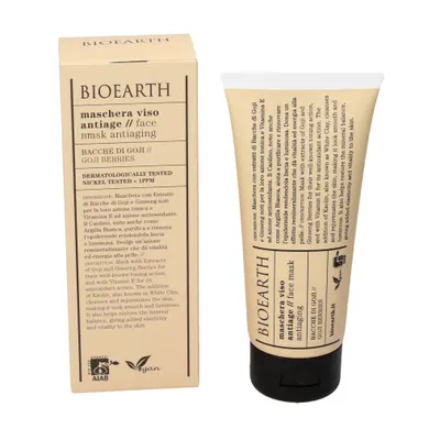 Zdjęcie produktu dla Bioearth Antiage maseczka do twarzy jagody goji jagody wolfberry 100ml