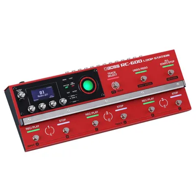 Produktbild von Boss Loop Station RC-600, 32-Bit Signalverarbeitung, 6 Stereo Tracks, 9 Fußschalter, 435x163x66mm