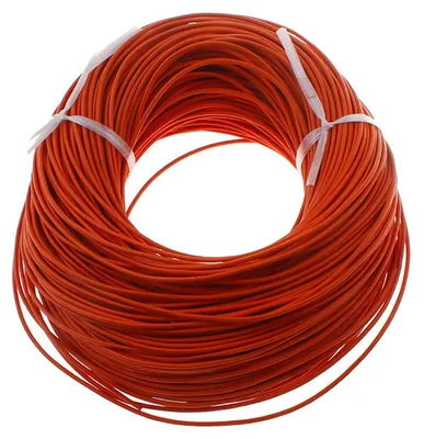 10m Lederband orangerot