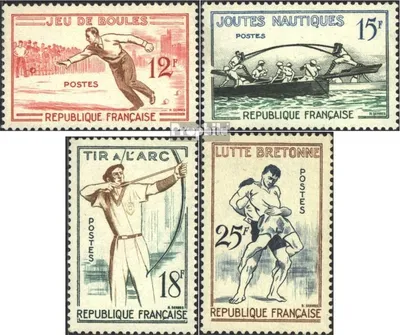 Produktbild von Briefmarken Frankreich 1958 Mi 1197-1200 (kompl.Ausg.) postfrisch Traditionsspiele