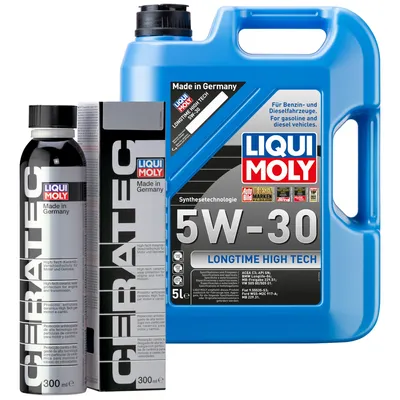Produktbild von LIQUI MOLY Longtime High Tech 5W-30 5L & Cera Tec Keramik Verschleißschutz 300ml