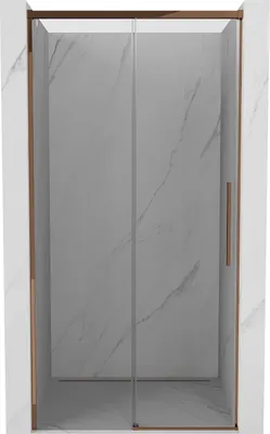 Produktbild von Mexen Rox Schiebetür für die Dusche 120 cm, transparent, Roségold - 8C2-120-000-60-00