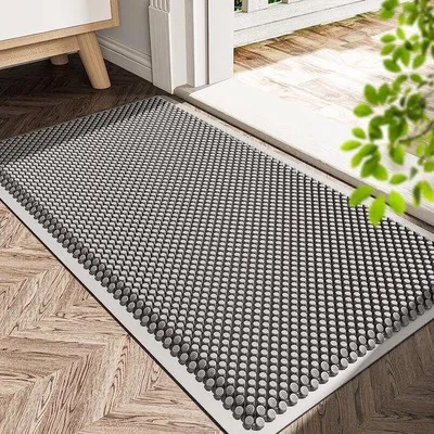 Produktbild von Famanu Türmatte für Innen und Außen - Waschbar, Grau, 76 x 43 cm