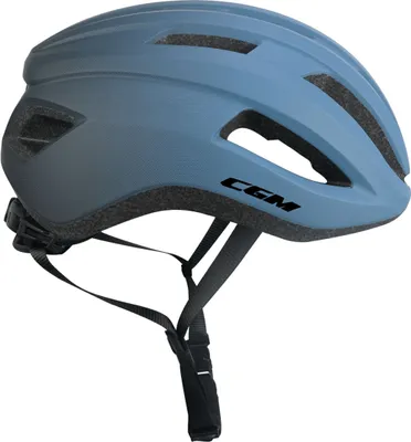 Image de Casque cycliste homologué CGM 851G CENTRO URBAN noir mat bleu clair taille M