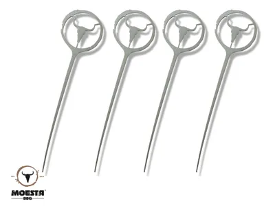 Produktbild von Moesta BBQ 10402, Spieße, Edelstahl, Edelstahl, 200 g, 6 Stück(e)