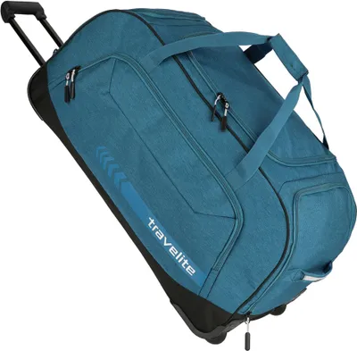 Produktbild von travelite cestovná taška Trolley Kick Off Wheeled Duffle Petrol tyrkysová čierna 79cm