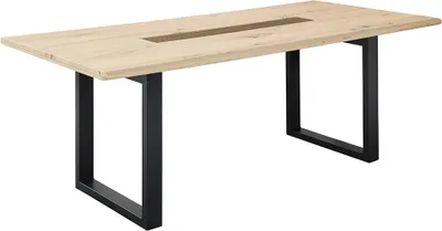 Produktbild von Esstisch mit U-Gestell, 180x100cm, Eiche, FALLON-55