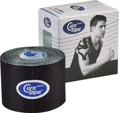 Produktbild von Cure Tape Sports, 5 m x 5 cm, wasserfest, schwarz