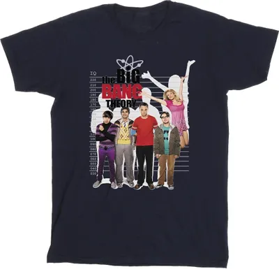 Image de The Big Bang Theory - "IQ Group" T-shirt pour homme BI13308 (4XL) (Bleu marine)