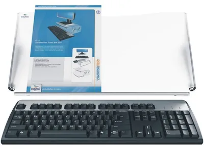 Produktbild von Dataflex Addit ErgoDoc Dokumentenhalter - verstellbar 400, A3, Acryl, 6 kg, 136 - 206 mm, Transparent, 536 mm