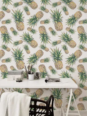 Produktbild von Coloray Fototapete 290x290 cm Latextapete Magicstick - Ananasfrüchte