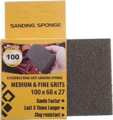 Produktbild von Profi Schleifschwamm Körnung 100 Schleifschwämme 100x68x27mm Schleifklotz